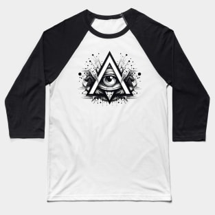 Illuminati eye Baseball T-Shirt